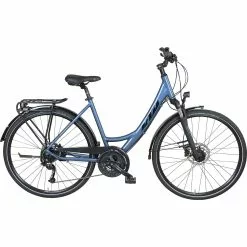 KTM Double Disc Trekkingrad 28" -E-Bikes Mporte Magasin ktm 28 doubledisc wave blau 2022 100003 a