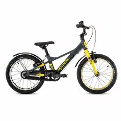 Coolmobility S'Cool XXlite EVO Alloy 16 1-S FL Kinderfahrrad 16" -E-Bikes Mporte Magasin scool xxlite 16 evo alloy grau gelb 2020 92123